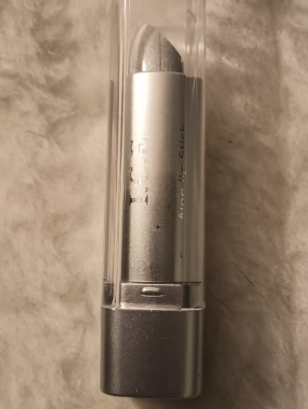 Silver Metallic Aloe Lipstick- Shimmery Silver Shade